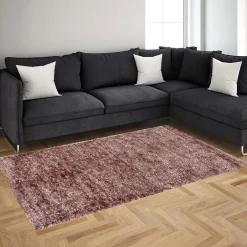 Alfombra Lux Rosa 80x150Cm