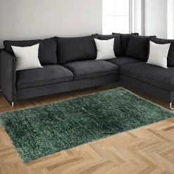Alfombra Lux Verde Oscuro 140x190Cm
