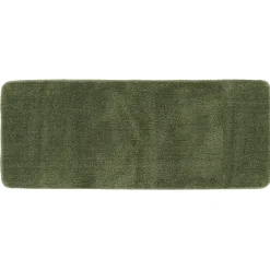Alfombra microfibra especial verde caqui 50x120cm
