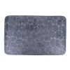 Alfombra microfibra MEMOIRE gris oscuro