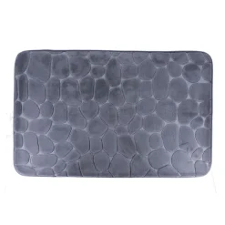 Alfombra microfibra MEMOIRE gris oscuro
