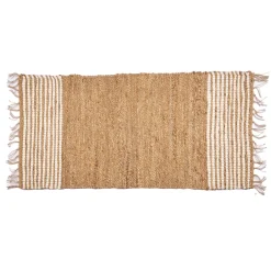 Alfombra rayas blancas 70x140cm
