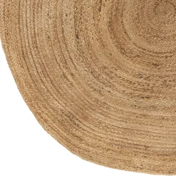 Alfombra redonda beige 160cm