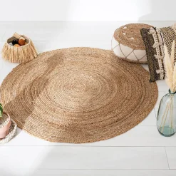 Alfombra ROND de yute 80cm