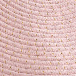 Alfombra Rosa Lurex Con Flecos 90Cm