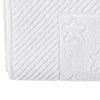 Alfombra salida de baño estrellas blanco 70x50cm