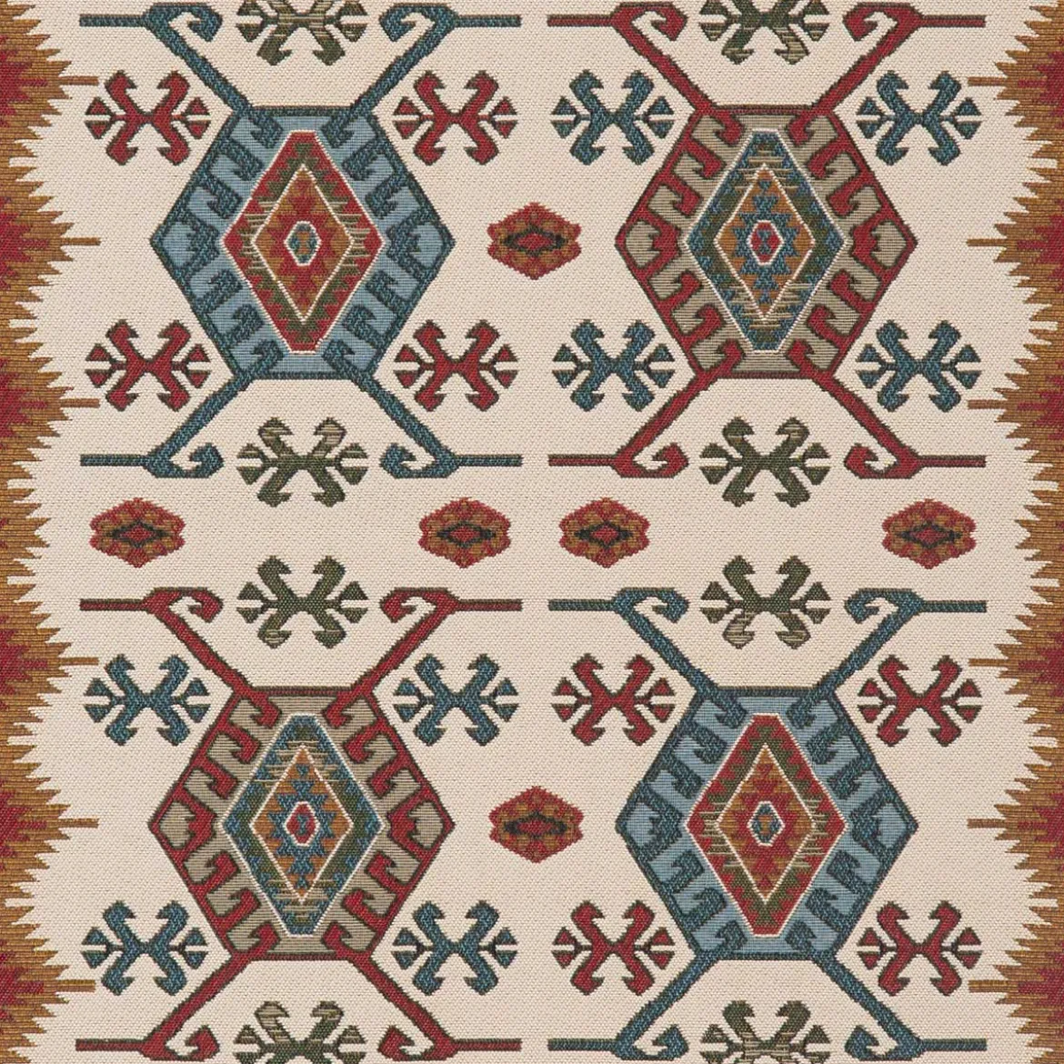Alfombra Sunlight Ocre/Rojo 100x150Cm