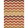 Alfombra Sunlight Rojo/Beige 70x120Cm