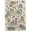 Alfombra TINY TOWN multicolor 100x150cm