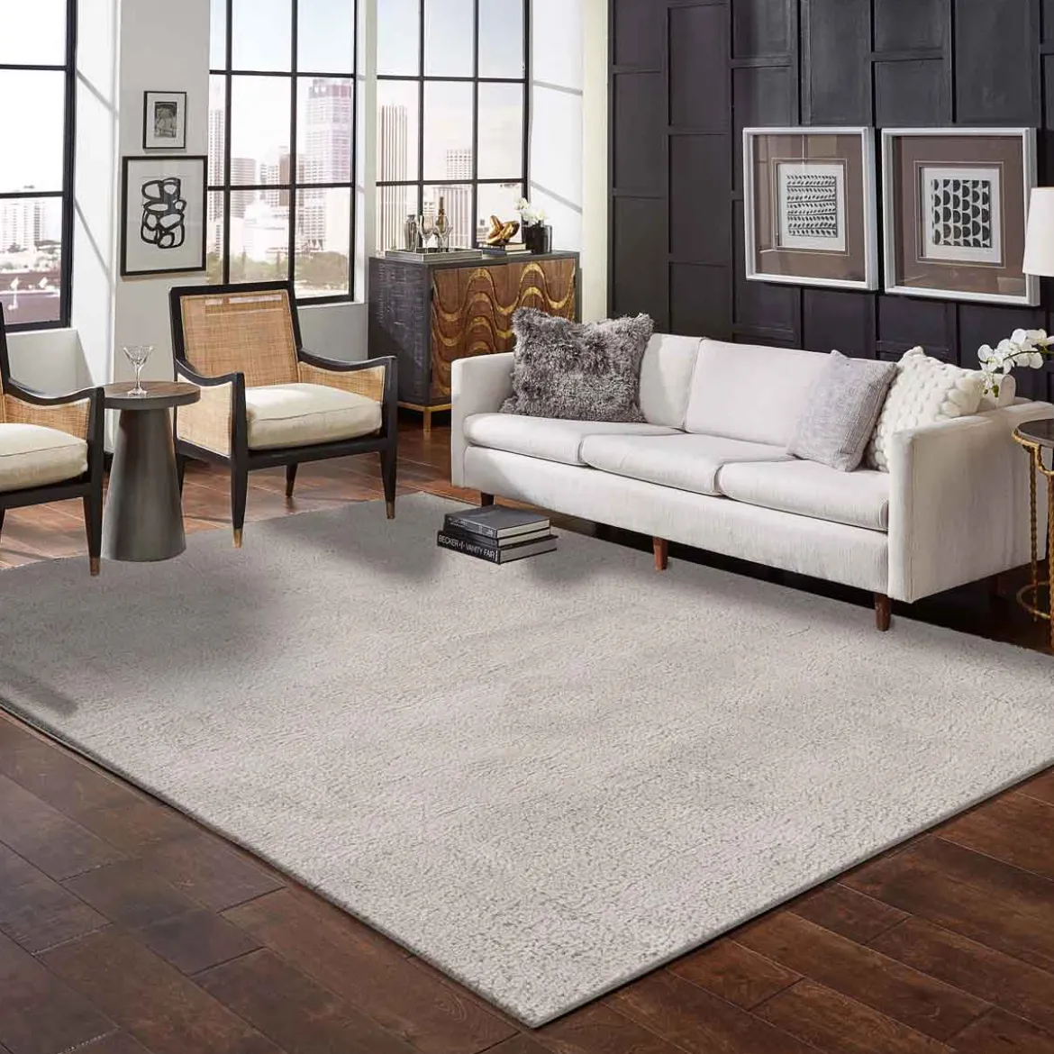 Alfombra Toul Beige 133x190Cm