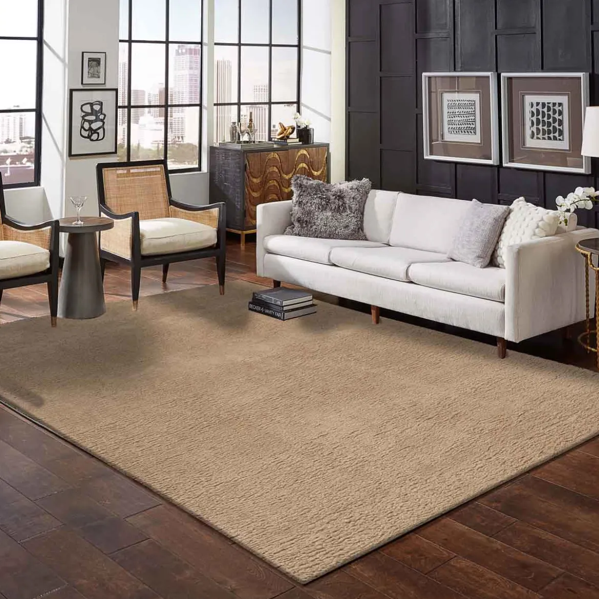 Alfombra Toul Camel 133x190Cm