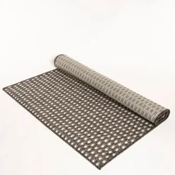 Alfombra trenzada gris 120x170cm