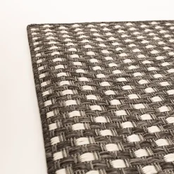 Alfombra trenzada gris 120x170cm