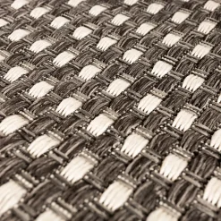 Alfombra trenzada gris 120x170cm