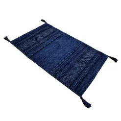 Alfombra Tribal Azul 60x100Cm