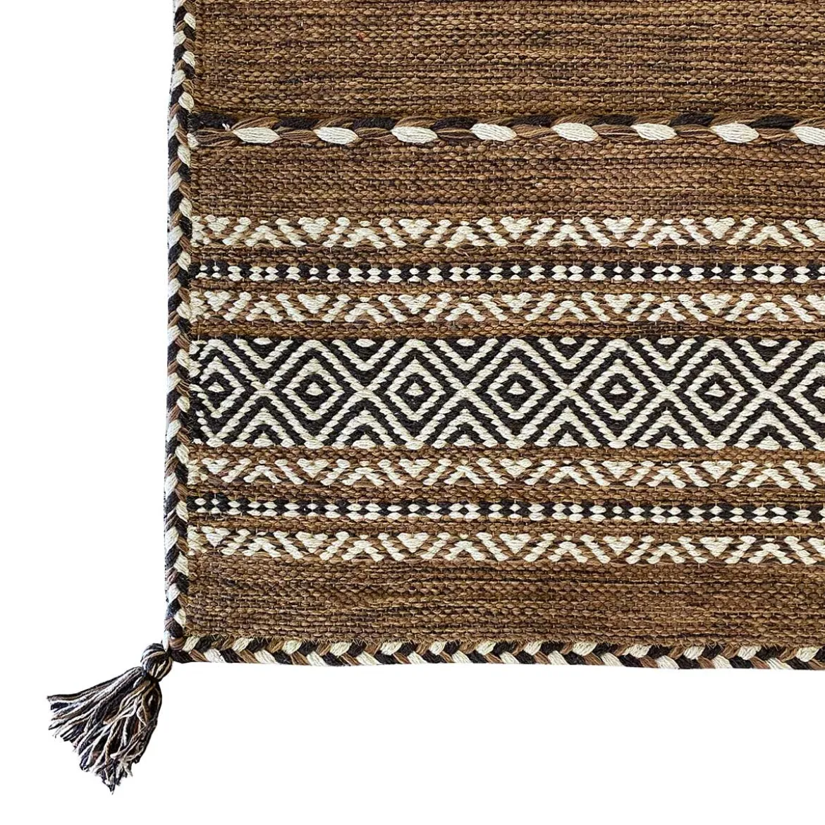 Alfombra Tribal Marrón 60x100Cm