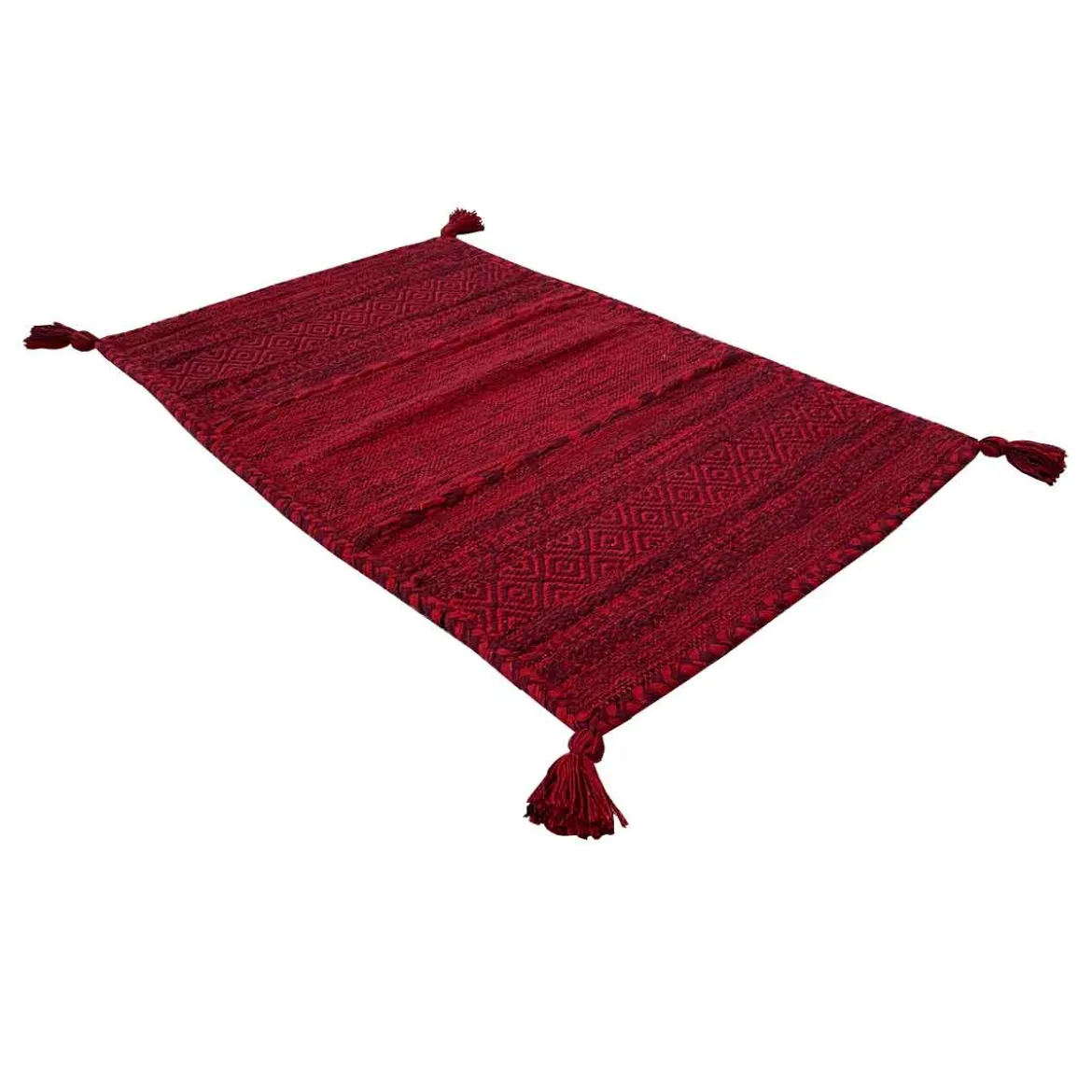 Alfombra Tribal Roja 60x100Cm