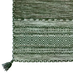 Alfombra Tribal Verde Claro 60x100Cm