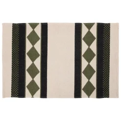 Alfombra Tropical Panama Beige Y Verde 60x90cm