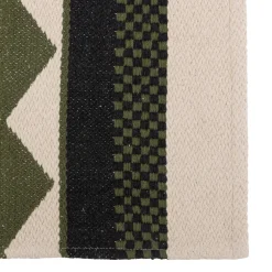 Alfombra Tropical Panama Beige Y Verde 60x90cm