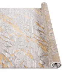 Alfombra Viqi Waves Amarilla 133x190cm