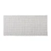 Alfombra wc blanco de algodón 50x120cm