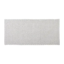 Alfombra wc blanco de algodón 50x120cm