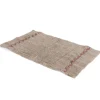 Alfombra wc de algodón beige/rosa 50x80cm