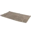 Alfombra wc de algodón beige 50x80cm