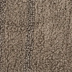 Alfombra wc de algodón beige 50x80cm
