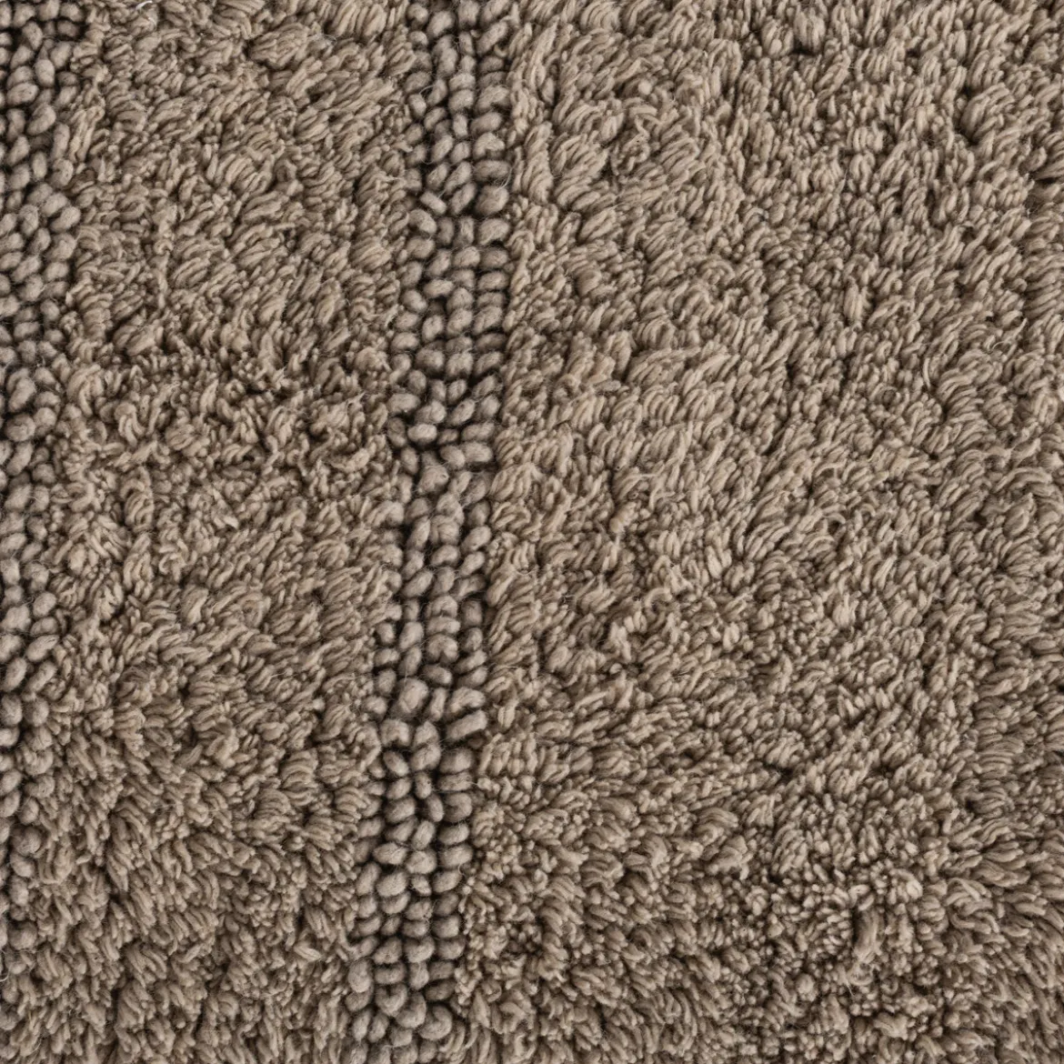 Alfombra wc de algodón beige 50x80cm