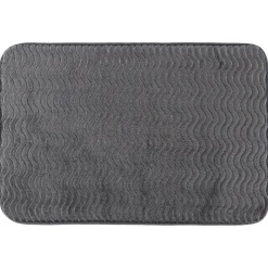 Alfombra wc gris oscuro 60x40cm