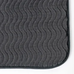 Alfombra wc gris oscuro 60x40cm