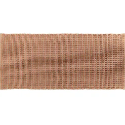 Alfombra wc MIMETISME taupe de algodón 50x120cm