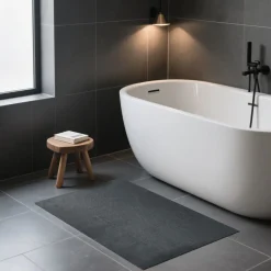 Alfombra wc ZARIA gris antracite 40x60cm