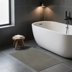 Alfombra wc ZARIA gris 40x60cm