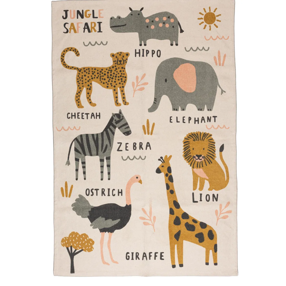 Alfombra WILDLIFE multicolor 100x150cm