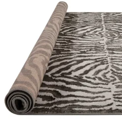 Alfombra Zaha Antracita Cebra 160x235Cm