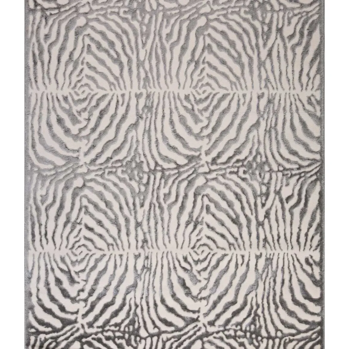 Alfombra Zaha Cebra Gris 200x285Cm