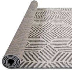 Alfombra Zaha Geométrica Beige 80x150Cm