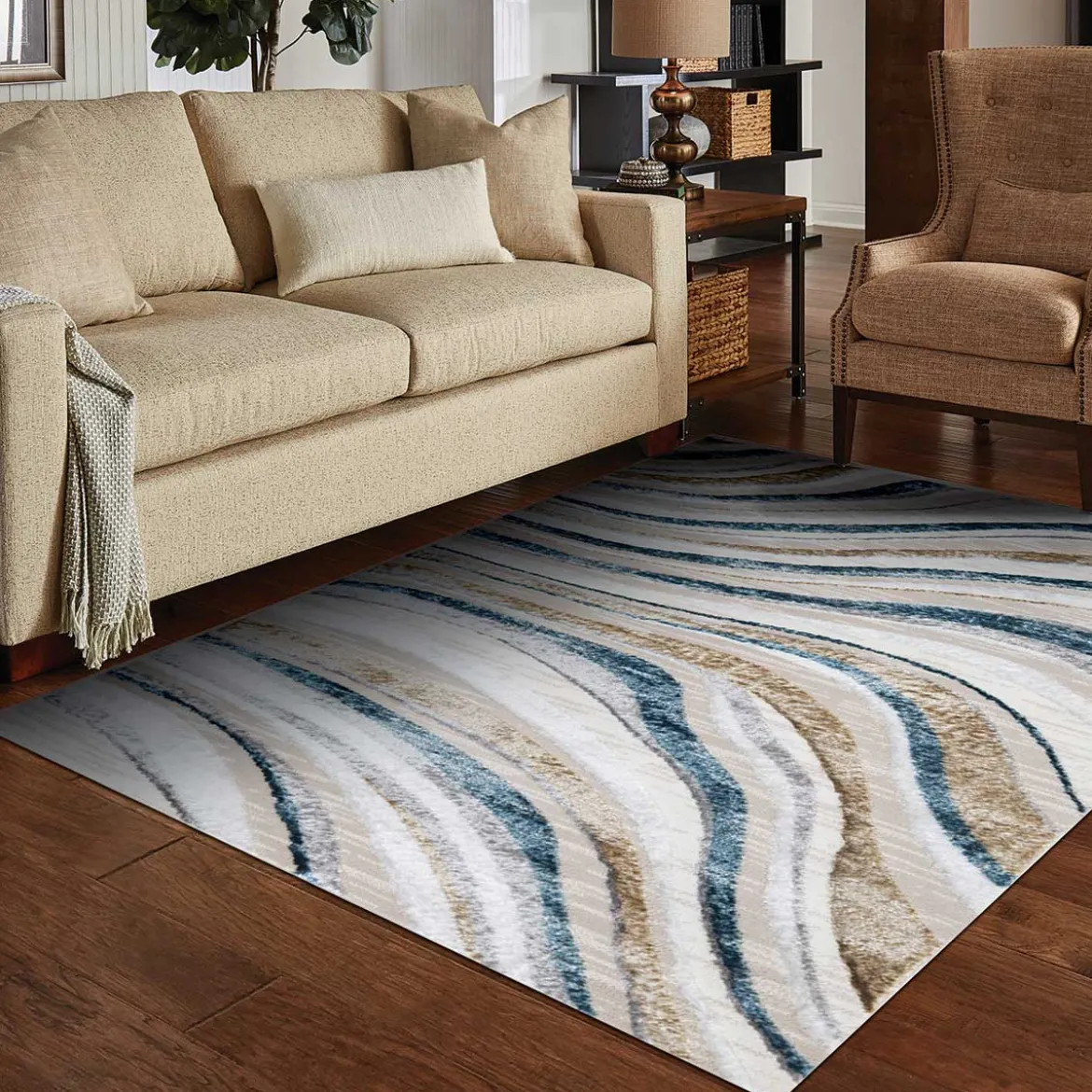 Alfombra Zave Waves Multicolor 120x160cm