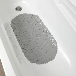 Alfombrilla Baño Antidesl. Burbujas Gris