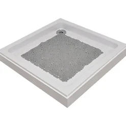 Alfombrilla Baño Antidesl. Burbujas Gris