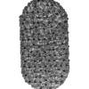 Alfombrilla p/baño antideslizante gris 69x36cm