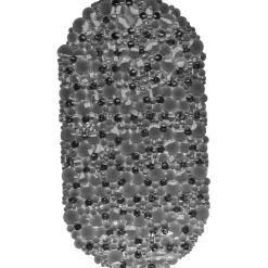 Alfombrilla p/baño antideslizante gris 69x36cm
