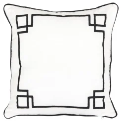 Almohada bordada THE PALM RESORT blanco 40x40cm