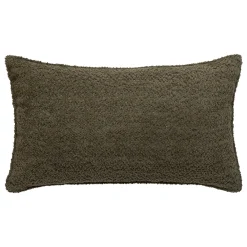 Almohada Bouclette Verde Caqui Automne 30x50cm