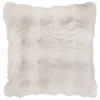 Almohada decorativa de pelo blanco 45x45cm