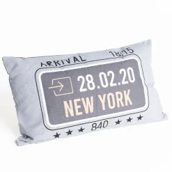 Almohada decorativa gris claro 30x50cm
