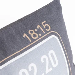 Almohada decorativa gris oscuro 30x50cm